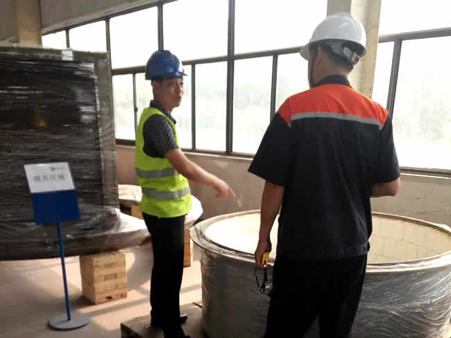 Foreign customers visit