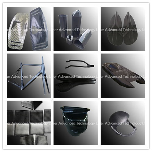 Carbon fiber shaped parts and structural parts