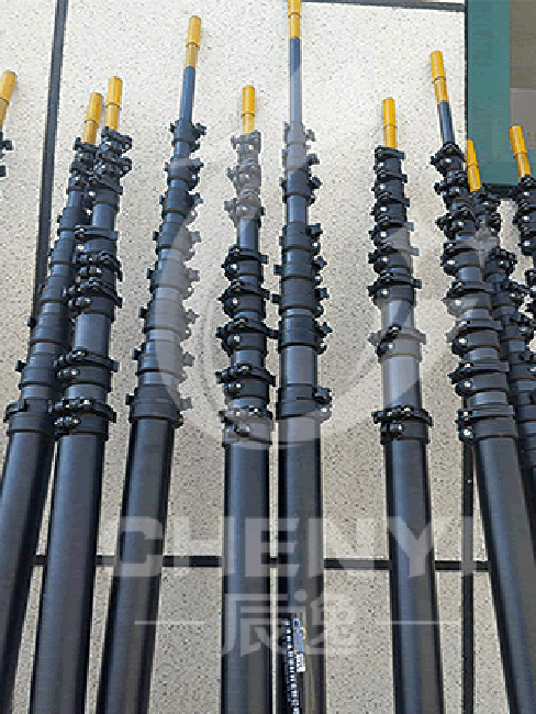 Telescopic rescue pole